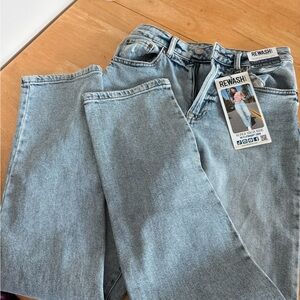 Rewash Women's High Rise Light Blue Jeans